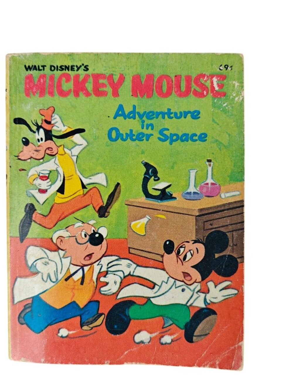 Walt Disney's Mickey Mouse Adventure In Outer Space Paperback 1968 Big Little Bk